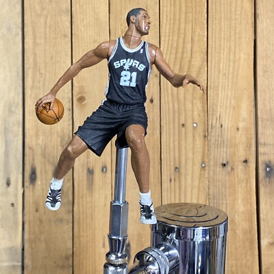 San Antonio Spurs Beer Tap Handle Tim Duncan Black Jersey NBA Basketball Keg