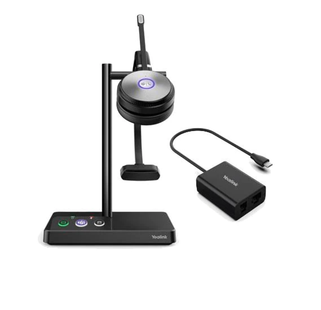 Yealink WH62 DECT Wireless Headset and EHS60 Bundle (For  Cisco/Avaya/Poly/Grands