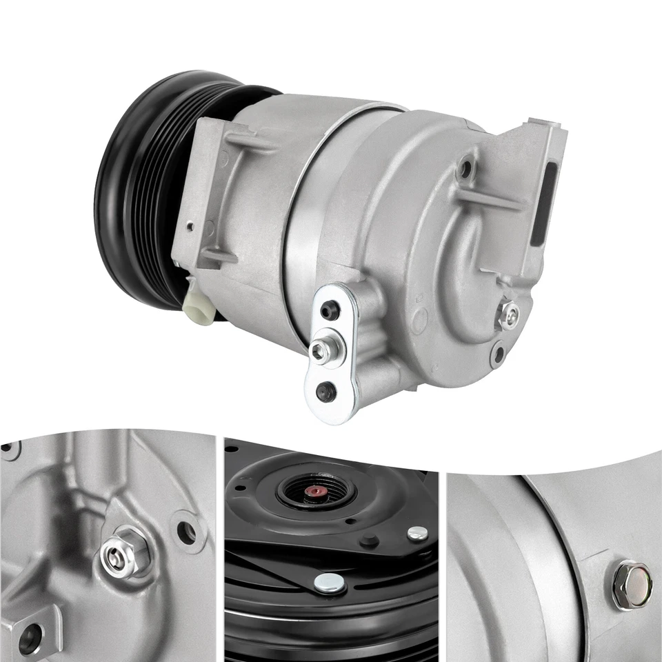 Compresor de aire acondicionado para Chevrolet Aveo L4 2009-2017 1,6 L LS/LT EE. UU. Foto 2 de 4