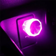Night Light Mini Car Cigarette Lighter Usb Led Colorful Atmosphere Light 