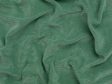 Minerva 8 Wale Velour Rib Stretch Knit Cord Fabric Mint Green - per metre