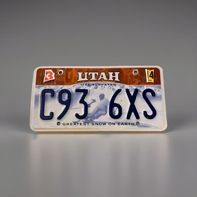 Utah Life Elevated Greatest Snow On Earth Licence Plate