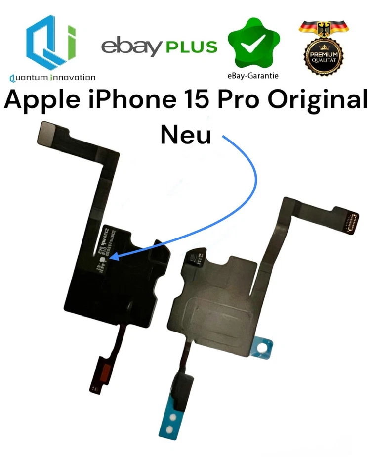 Original Apple iPhone 15 Pro Flex Kabel Lichtsensor Mikrofon Näherungssensor Neu