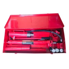 20 Ton Hydraulic Porta Power Jack Body Frame Repair Tools Lift Ram Complete Kit