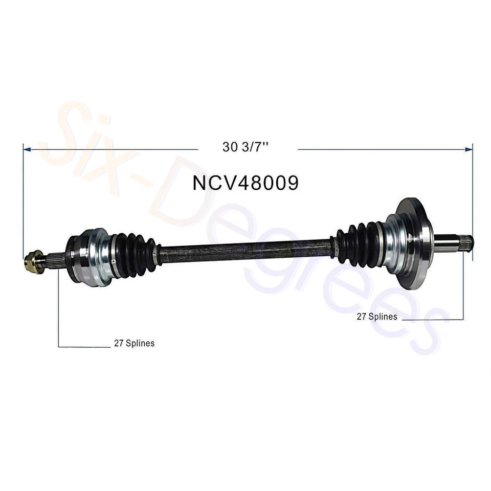 Eixo traseiro NCV48009 par CV para 2003-2006 2007 Benz E320 E350 3.2L 3.5lL - Imagem 2 de 4