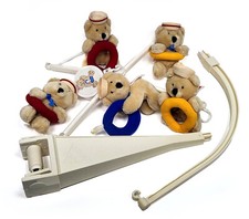 Dakin Seamen Sailor Musical Mobile Music Box Brahms Lullaby Baby Crib 1988 Sea