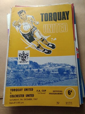 Torquay United v Colchester United 196768 FA Cup