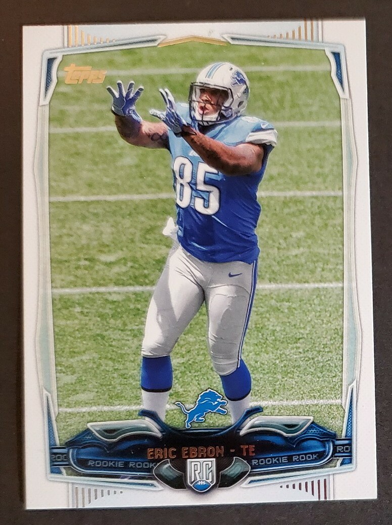 2014 Topps #340 Eric Ebron RC LIONS Rookie football card NM/MT