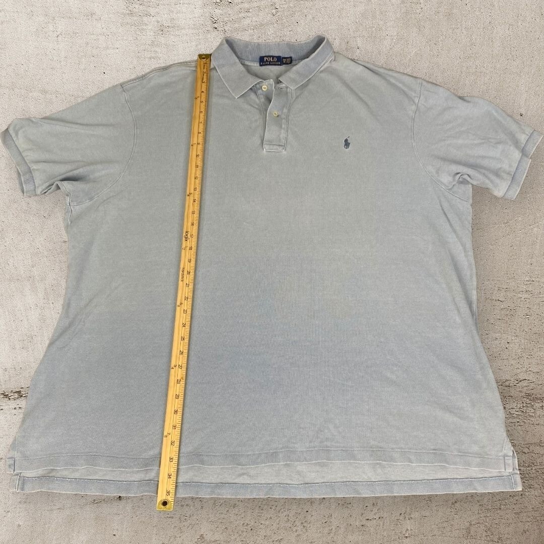 Polo Ralph Lauren Shirt Mens 3XB Big Light Blue Polo Cotton Classic Business thumbnail 8