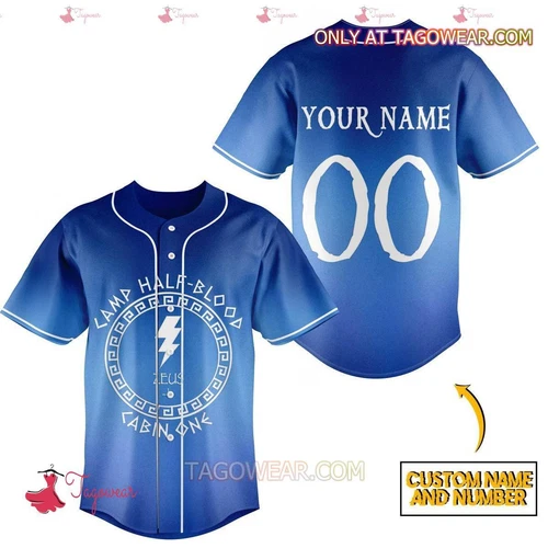 Personalized Camp Half Blood Cabin One Zeus 3D Jersey Shirt
