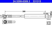 ATE Bremsschlauch 24.5299-0309.3 FüR Opel