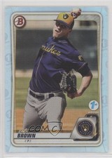 2020 Bowman 1st Edition Sky Blue Foil Zack Brown #BFE-34 10wc