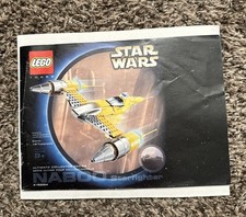 Vintage 2002 Lego Star Wars Naboo Starfighter 10026 Instruction Manual