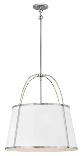 Hinkley Lighting 4895 Clarke 4 Light 25"W Pendant - Black / Off-White - Picture 11 of 12