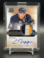 2011-12 Upper Deck The Cup #173 Corey Tropp /249 RC AU Buffalo Sabres