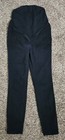 Madewell Jeans Women Maternity Sz 27 Black Skinny Over Belly Pull On Denim Lunar — photo 2