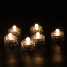 Rhytsing Set of 12 Submersible Led Tealights, Waterproof Underwater Wedding T...