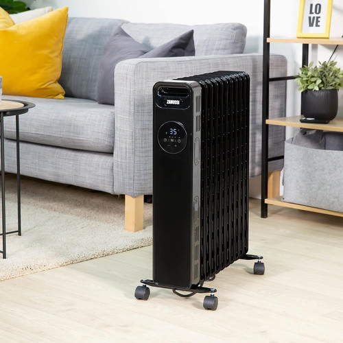 Zanussi 2300W Oil Filled Radiator 11 Fin Portable Electric Heater & Remote Co...