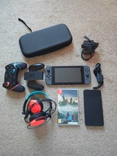 Nintendo Switch Grey Console Bundle With Lots Of Accessories + 2 games