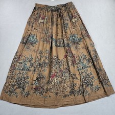 Falda midi vintage Charter Club Jame Justin para mujer 12 pradera occidental ecuestre