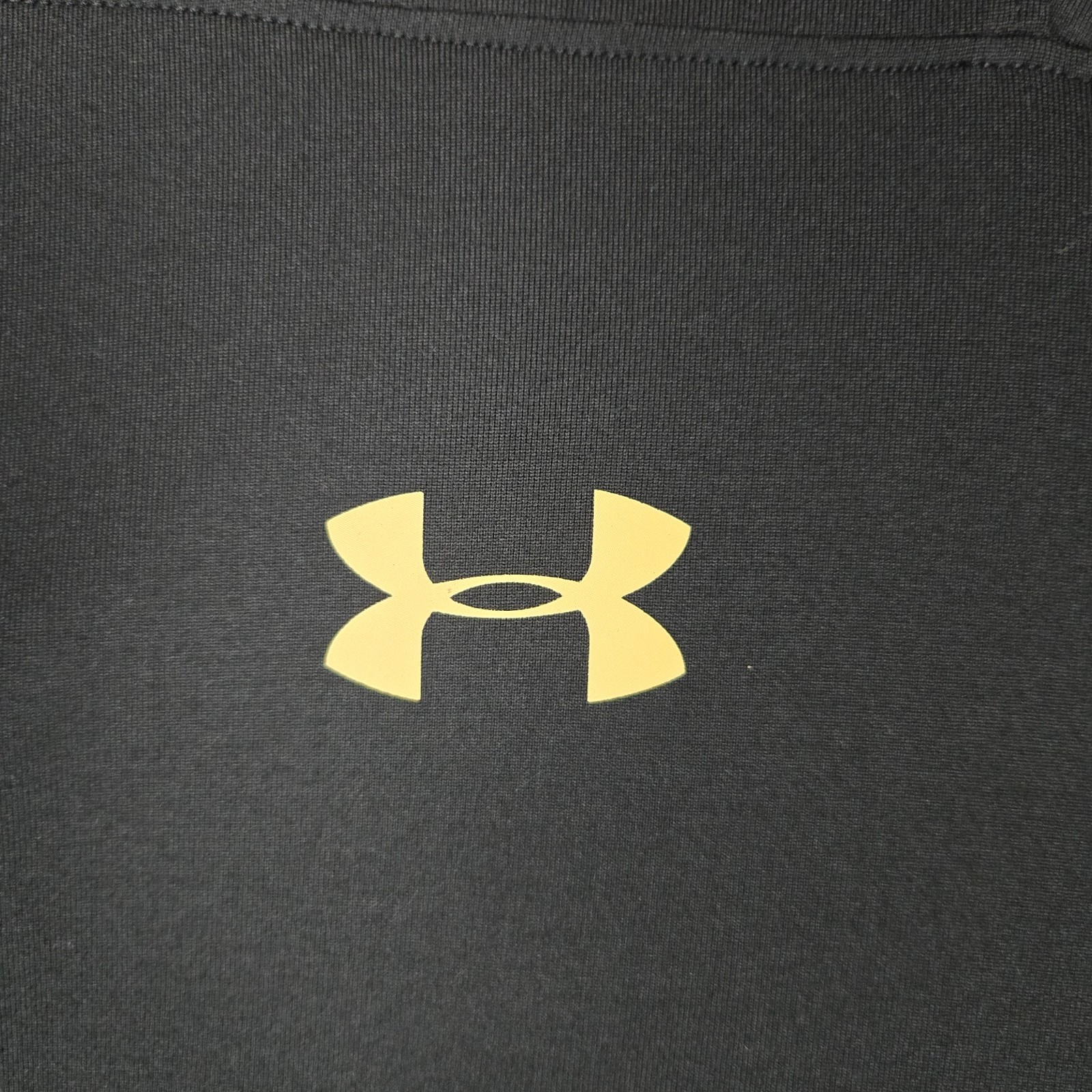 UNDER ARMOUR x NOTRE DAME HOCKEY Mens Large 1/4 Zip Pullover Wicking Black image 4