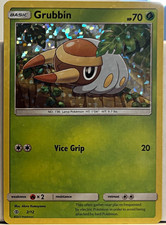 Pokemon TCG Grubbin 2/12 McDonald's 2017 Holo Common Basic English HP 70