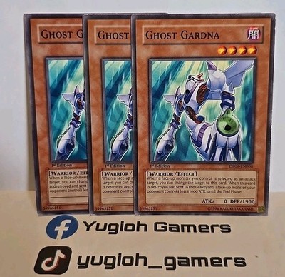 YUGIOH GHOST GARDNA X3 DP08 COMMON 1ST EDITION PLAYED 