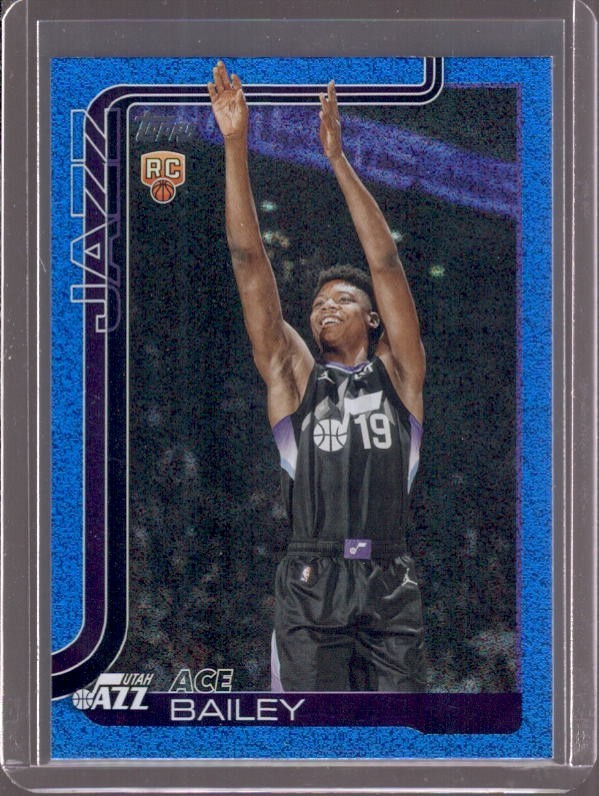 ACE BAILEY 2025-26 Topps #205 Blue Sandglitter Foil Parallel Rookie RC
