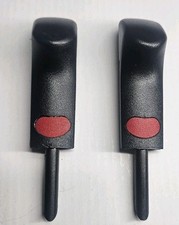 COMMODORE DOOR LOCK KNOBS x2 BLACK/RED COMMODORE VX VY VZ snipper knobs