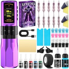 NEDPAIN Wireless Tattoo Machine Pen Kit, Adjustable Stroke, 1.47 in, 2400mAh,...