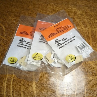 Lot Of 3 - Allen Tel Products AT66-09 Cat 6 VIP Jack in White