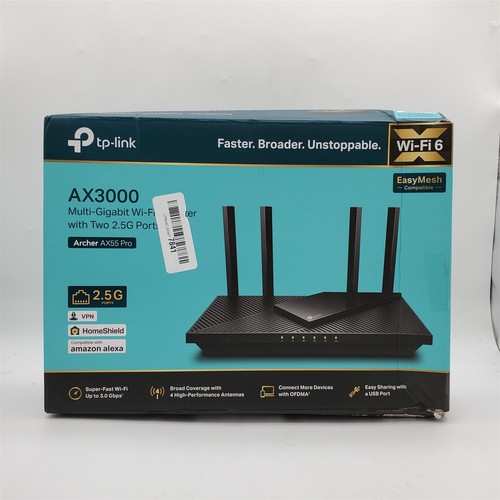 TP-Link AX3000 WiFi 6 Router (Archer AX55 Pro) - Multi Gigabit Wireless *READ* - Picture 5 of 5
