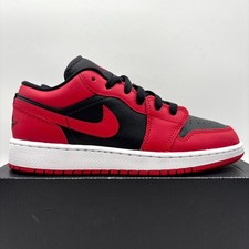 Nike Air Jordan 1 Low Reverse Bred Red Athletic Shoes Size 5.5 Youth 553560-606