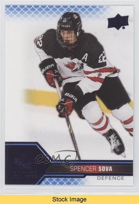 2022 Upper Deck Team Canada Juniors Men's U-18 Blue Spencer Sova #36 READ 5d9