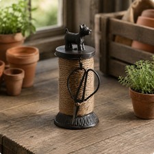 Cast Iron Bird Spool Stand Farmhouse Design Cast Iron Twine Holder
