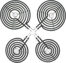 WB30M1 WB30M2 Electric Stove Burner Set 4 Pack for GE Hotpoint Kenmore Range