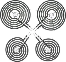 WB30M1 WB30M2 Electric Stove Burner Set 4 Pack for GE Hotpoint Kenmore Range