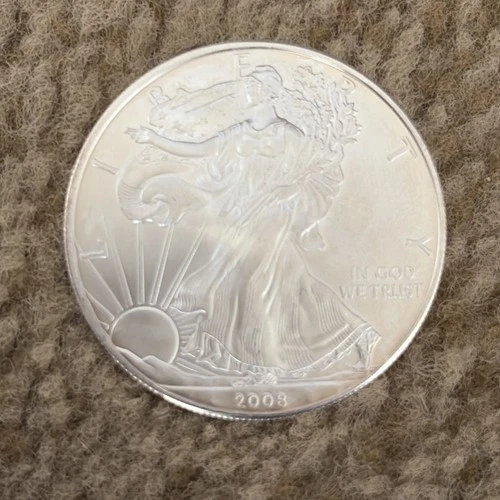 2008 American Silver Eagle BU 1 Oz Coin US $1 Dollar PCGS Brilliant Uncirculated