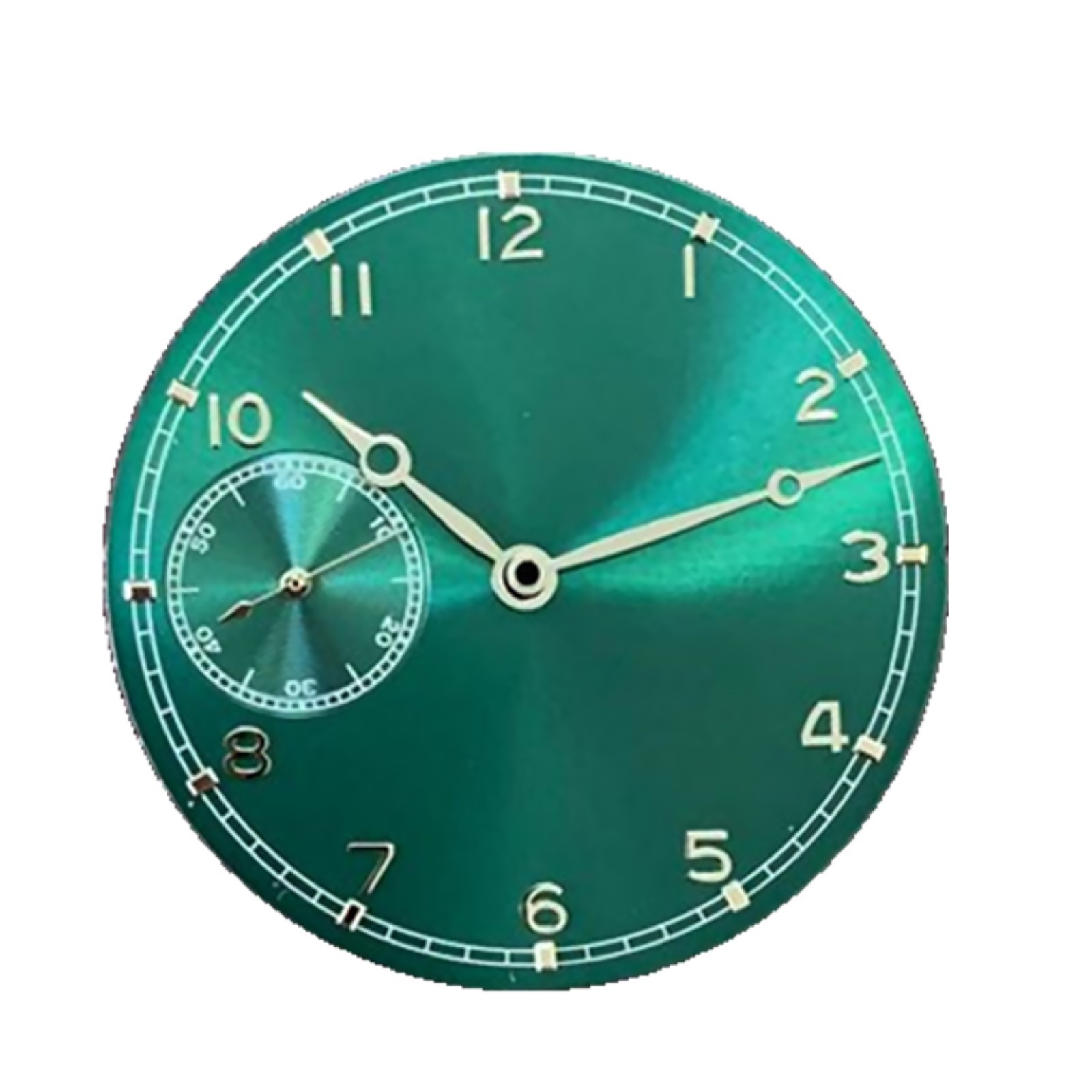 Thin Green Face 37mm Watch Dial With Hands For ETA 6497 ST3600 Watch ...