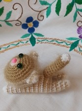 Gattino Gatto Cat Kitten Pupazzo Handmade Amigurumi Uncinetto Crochet Knitting