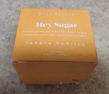 NCLA Beauty Hey, Sugar Papaya Vanilla Body Scrub NWOB8.8 Fl Oz