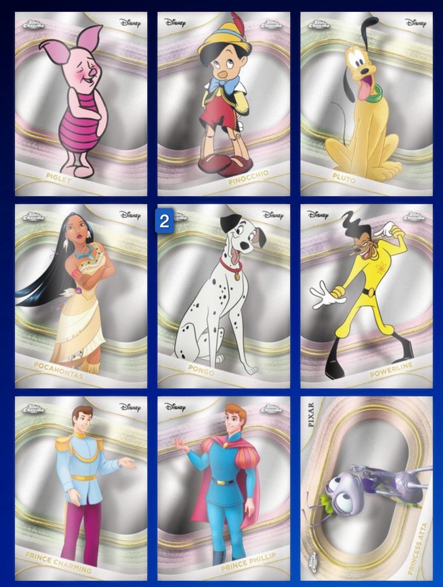 Topps Disney Collect Digital 2025 Topps Chrome Disney Complete Set