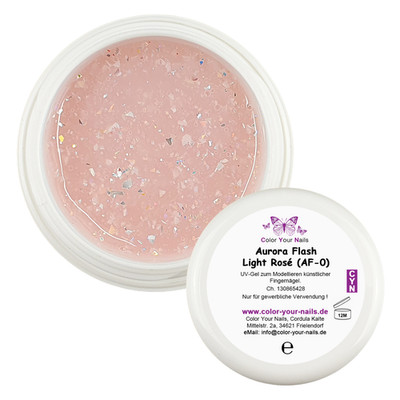 Buildergel Aurora Flash   Light Rose´(AF-0)   Camouflage-Gel UV Gel