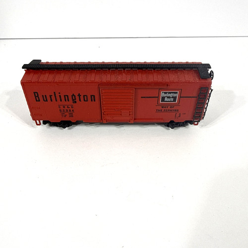Tren Branchline BURLINGTON CBQ 40' rojo chino blanco y negro monograma vagón de carga #62984 | Zustand: Used