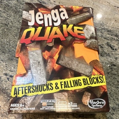 Hasbro Gaming Jenga Quake Board Game Vibrating Base Ages 6+ 1+ Players A5405