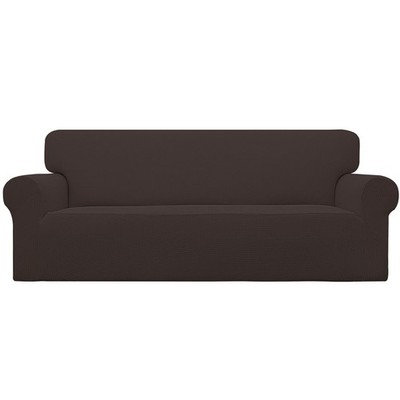 Easy-Going Stretch Oversized Sofa Slipcover 1-Piece X-Large Sofa, Chocolate