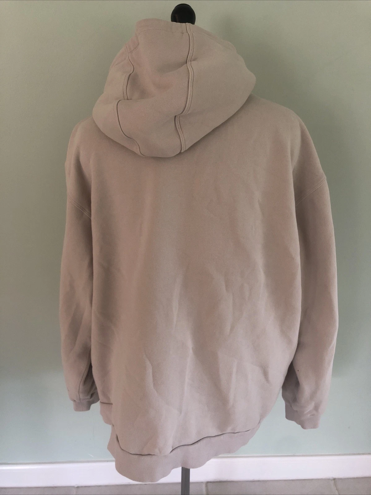 OFF WHITE Lululemon Steady State Pullover Felpa con Cappuccio Uomo XXL Crema Bianco Off Felpa 2XL