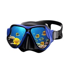 Anti-Fog Diving Mask with Tempered Glass for Snorkeling and Swimming