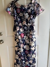 JS Collections Magnolia Floral Embroidery Gown; Size: 4; $328