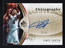 2006-07 SP Authentic Chirography Gold /25 Vince Carter #CH-VC Auto HOF